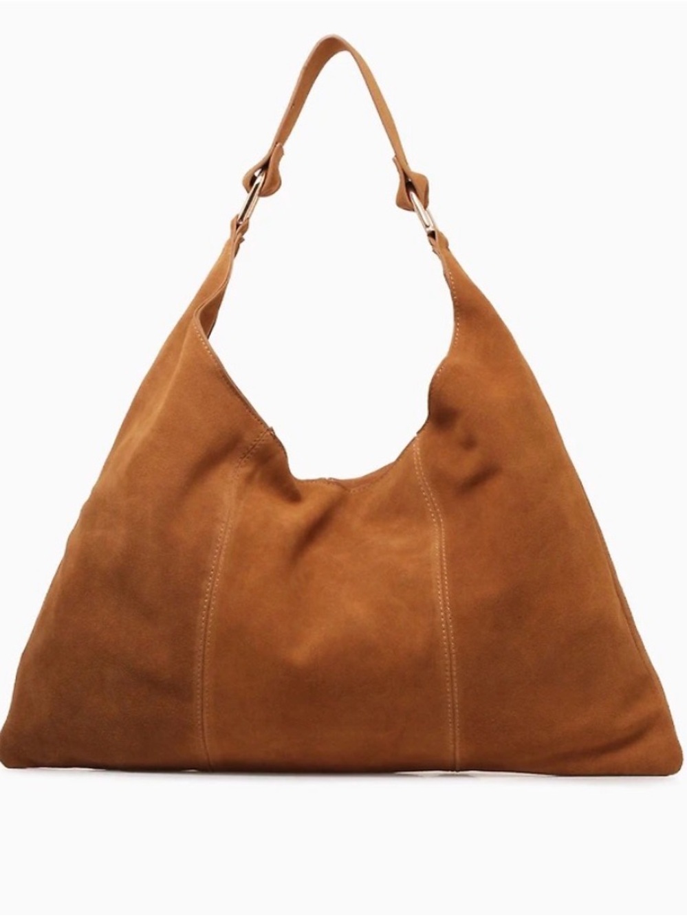 Classic Suede Indie Hobo Bag Tan